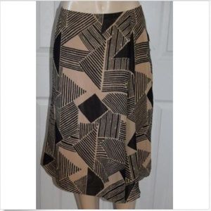 Ralph Lauren Geo Print A-Line Knee-Length Skirt